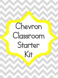 Chevron Classroom Starter Kit Alphabet Numbers Rules Behavior Chart Posters