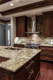 Nicole franzen 27 of 60 41 Dark Wood Kitchen Designs For That Classy Touch Rustic Kitchen Rustic Kitchen Cabinets Brown Kitchen Cabinets