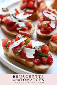 Brushetta with red wine vinegar and honey food network. Bruschetta With Tomatoes Basil And Balsamic Vinegar Joyous Apron