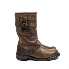 Vintage Harley Davidson Motorcycle Boots Brown Leather Engineer Boots Double Buckle Men Sz 8 1 2 On Et Harley Davidson Motorcycle Boots Motorcycle Boots Boots