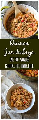 Quinoa Jambalaya A 30 Minute One Pot Wonder This Jambalaya Is Packed With Protein From Meat And Quin Free Chicken Recipes Instant Pot Recipes Chicken Recipes