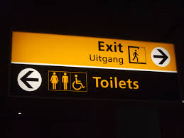 Toilet Sign Schiphol Airport Airport Signs Signage Design Directional Signs