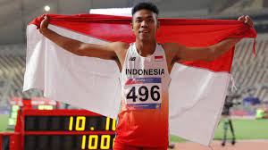 Pelari indonesia lalu muhammad zohri meluapkan kegembiraannya seusai berhasil menjadi yang tercepat pada nomor lari 100. Mengetahui Catatan Prestasi Dari Sprinter Andalan Indonesia Di Olimpiade Tokyo 2020 Lalu Muhammad Zohri Ragam Bola Com