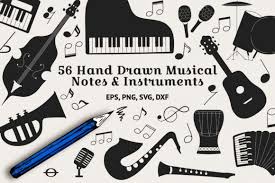 3axis.co have 46 guitar dxf and vector files (.cdr,.eps) for free to download. 56 Musical Instruments Notes Graphic By Kirill S Workshop Creative Fabrica In 2020 How To Draw Hands How To Make Stickers Music Notes