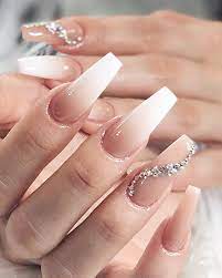 Decorados de uñas | diseños de uñas ~ if you re looking for elegantes modernas uñas acrilicas blancas you've arrived at the ideal location. Pin By Kimy Godoy On Unas Gold Acrylic Nails Long Acrylic Nails Coffin Bling Acrylic Nails