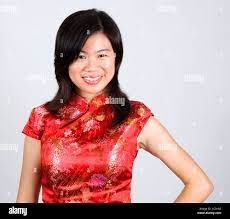 Mature woman cheongsam hi-res stock photography and images - Alamy