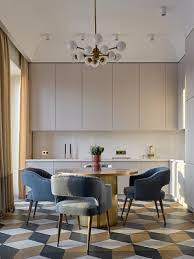 design project modern apartment by ekaterina lashmanova cuisines dans salon cuisine moderne cuisine appartement