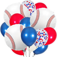 5 out of 5 stars. Buy 60 Pcs Baseball Theme Decoration Navy Blue Red White Confetti Balloons With Baseball Foil Balloons For Baseball Theme Birthday Baby Shower Decoration Online In Vietnam B095cf2pf8
