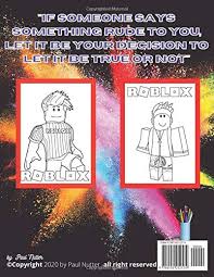 Use these roblox promo codes to get free cosmetic rewards in roblox. Roblox Coloring Book 50 High Resolution Colouring Pages For Kids Ages 4 12 Nutter Paul 9798550252574 Amazon Com Books