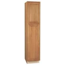 Hampton Bay Hampton Assembled 18x84x24 In Pantry Kitchen Cabinet In Medium Oak Kp1884 Mo The Home Depot Kitchen Pantry Furniture Pantry Cabinet Kitchen Cabinets Pictures