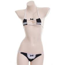 Amazon.co.jp: Eye Patch Bikini, Micro Bikini, Mini, Maid Style, Cosplay,  Square Bikini, Separate, Lolita, Mini Bra, Bikini, T-Panties, Maid  Lingerie, Black, F : Hobbies