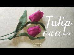 Cara membuat bunga tulip untuk membuat bunga tulip ini kita hanya membutuhkan bahan dan peralatan diantaranya yaitu. Diy How To Make Felt Flower Tulip Flower Tutorial Bunga Tulip Dari Kain Flanel Mudah Youtube Felt Flowers Felt Flower Tutorial Felt Flowers Diy