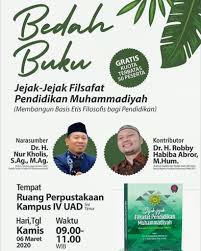 Get started today for only £8 per month! Bedah Buku Jejak Jejak Filsafat Pendidikan Muhammadiyah Fakultas Agama Islam Universitas Ahmad Dahlan