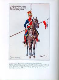 Géricault Officier De Chasseurs à Cheval De La Garde Impériale Chargeant Imperial Guard Plate 101 2nd Lancer Regiment Young Guard Squadrons Private Full Dress 1813 Napoleonic Wars Ancient Warfare French Army