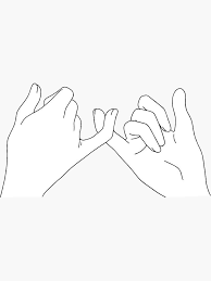To refuse to give your body to anyone that hasn't paid the price for you called marriage. Pinky Promise Sticker By Katielavigna Promise Tattoo Outline Art Pinky Promise Tattoo