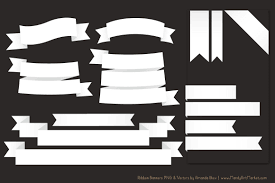 Download 200 ribbon banners cliparts for free. Classic Ribbon Banner Clipart In White By Amanda Ilkov Thehungryjpeg Com