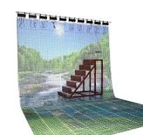 P100 flexible led curtain display price video advertising ...