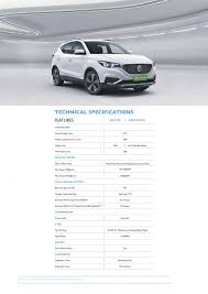 The safety features of the model includes the lanewatch/ blind spot monitoring, rear cross traffic alert, side curtain airbag, automatic brake hold, electric parking brake. Mg Zs Tech Specs Variant Wise Features Charging Addresses Revealed