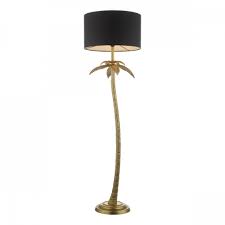 Gold palm tree table lamp. Floor Lamp Antique Gold With Shade Lighting Company Uk