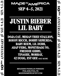 Here's the pick of festivals and events happening across the country. Justin Bieber Lil Baby To Headline Made In America Fest 2021 Full Lineup Best Soundcloud Rappers 2019