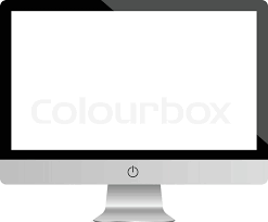 If you like the mockup computer template above but you want an image that shows more of the screen and less of the office context. Computer Display Monitor Highly Stock Vector Colourbox