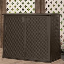 The right outdoor storage keeps gardening tools and patio cushions safe from weather damage so you can use them season after season. Java Outdoor Storage 97 Gallon Resin Cabinet Outdoor Cabinet Outdoor Storage Cabinet Outdoor Patio Cabinet