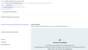 Phishers Use Fake Vpn Config Notification To Target Office 365 Details Vpn 3 Month Browse The Internet Through Vp Target Office Best Vpn Target Employee