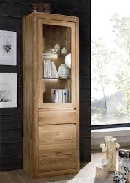 Die wunderschöne wohnwand fasziniert mit eleganter front, die aus glas und echtholz eine perfekte einheit bildet. Linz Wildeiche Massiv Geolt Wohnwand 900 Natur Vollmassiv Modern