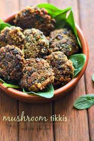 Mushroom Tikki Recipe Step By Step Edible Garden Recipe Stuffed Mushrooms Recipes Tikka Recipe