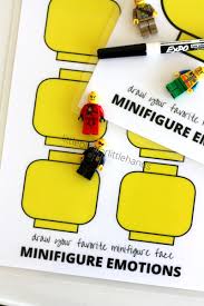 Lego Minifigure Drawing Emotions Activity For Kids