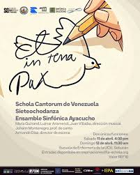 Et in terra pax”: Música y danza construyendo paz. Con un profundo espíritu  de esperanza, gratitud y compromiso, la Schola Cantorum de Venezuela  presenta Et in terra pax, un programa de música