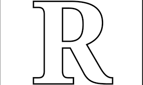 Dibujo para imprimir y colorear de la letra y. Imprimir Letra R Para Recortar Colorear Manualidades