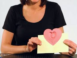 Cut your card stock cut a standard piece of card stock in half and fold it in half from right to left, lengthwise. How To Make A Heart Pop Up Card Howcast