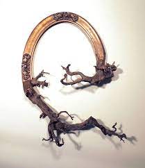 I Give A Second Life To Dead Trees By Fusing Them With Picture Frames Driftwood Art Picture Frames Making Picture Frames