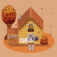 Stardew Valley Art Hat Mouse In Autumn Cindersap Forest Amyxina Stardew Valley Stardew Valley Art Valley