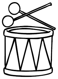 Donald duck on the bongo drum coloring page. Online Coloring Pages Drum Coloring Drum And Sticks Drum