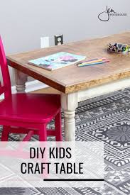 Kids Farmhouse Table Farmhouse Kids Table In 2020 Kids Craft Tables Diy Furniture Plans Diy Kids Table