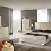 White lacquer contemporary 5pc dining set dining room furniture tight back chair. 3
