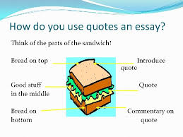 Quotation sandwich example (page 1). Integrating And Analyzing Quotes Why Use Quotes In