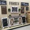 Yankario farmhouse funny bathroom signs decor, classic wooden box sign 6 square, black/white please seat yourself. 1