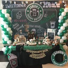 Pin By Georginavalentina On Starbucks Party Starbucks Birthday Party Starbucks Party Starbucks Birthday