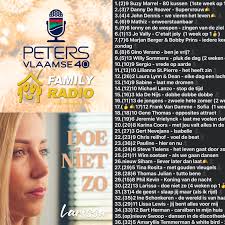 Larissa staat met haar single “Doe Niet Zo” op nr30 in Peters Vlaamse 40.  Nu zaterdag te horen op Familyradio. Peter Naessens FamilyRadio