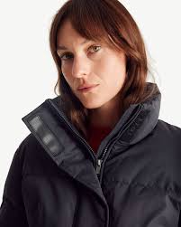 Doudoune courte glossy avec accesory col