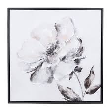 Black And White Floral Framed Art Black And White Floral Watercolor Framed Art Print Kirklands Floral Watercolor Paintings Framed Art Prints Floral Watercolor