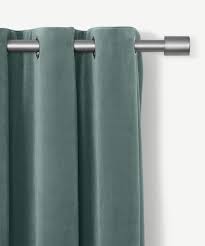 Ensures your house is kept warm in winter,. Julius Velvet Eyelet Lined Pair Of Curtains 168 X 228cm Slate Blue Made Com