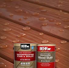 I want to offer first hand experience on behr's deckover product that has been on our rear deck for exactly a year, specifically how it has held up through a season cycle. Semi Transparent Stain Products Behr Canada