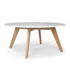 Modern 36 oval marble coffee table. Gabrielle Mid Century Marble Round Coffee Table Natural Poly Bark Target