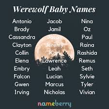 Monsters and goblins and scary characters? Werewolf Baby Names For Your Halloween Baby Halloween Babynames Halloweenbaby Werewolf Baby Names Werewolf Halloween Names