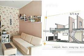 Dekorasi nan apik dari kayu dan dengan penambahan tanaman hidup menimbulkan kesan alami, sehingga. Desain Luar Biasa Rumah 2 Lantai Luas Tanahnya Cuma 60 M