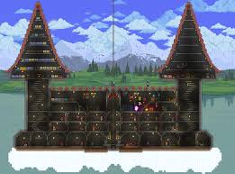 50 awesome terraria house ideas! First Attempt At A Sky Base Any Ideas On How To Improve It Terraria